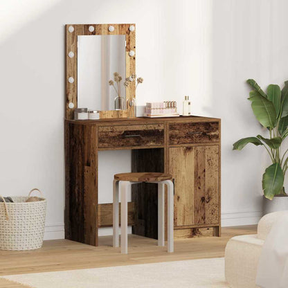 Tavolo da Trucco con cassetto 2 pcs Marrone 50 x 41 x 135 cm