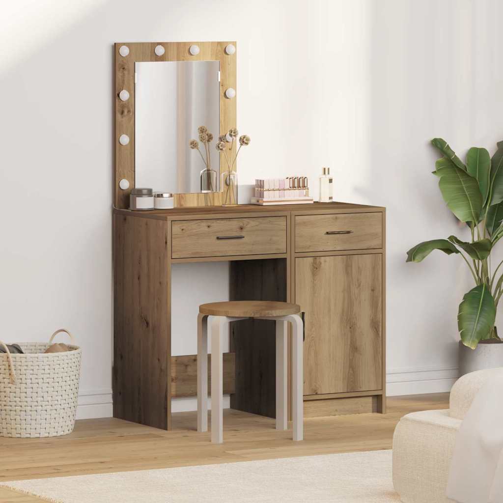 Tavolo da Trucco con cassetto 2 pcs Marrone 50 x 41 x 135 cm