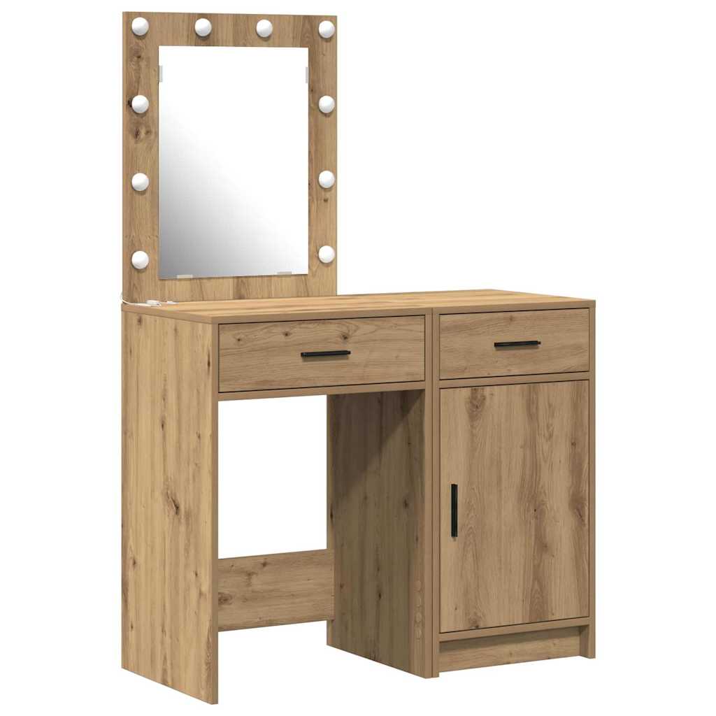 Tavolo da Trucco con cassetto 2 pcs Marrone 50 x 41 x 135 cm