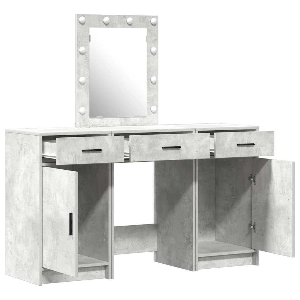 Tavolo da Trucco Grigio 50 x 41 x 135 cm Legno multistrato