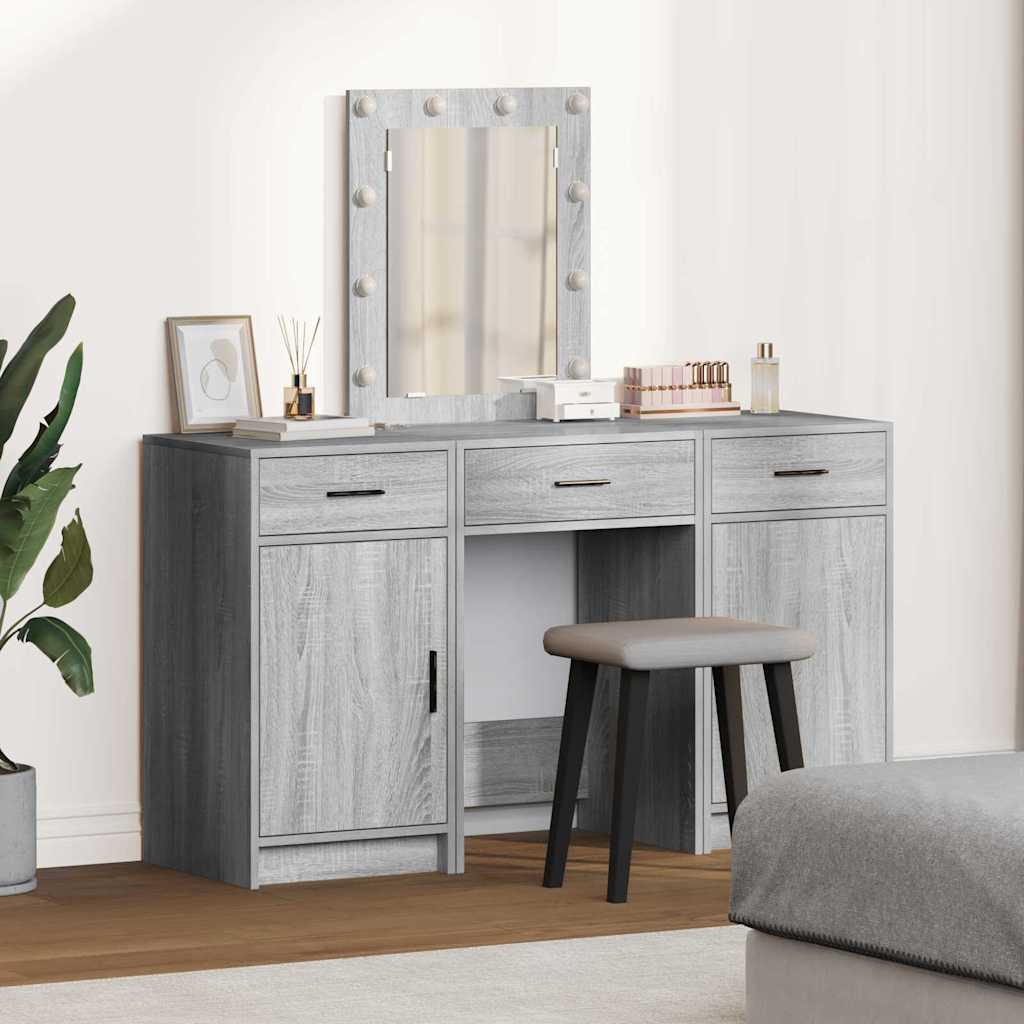 Tavolo da Trucco Grigio 50 x 41 x 135 cm Legno multistrato