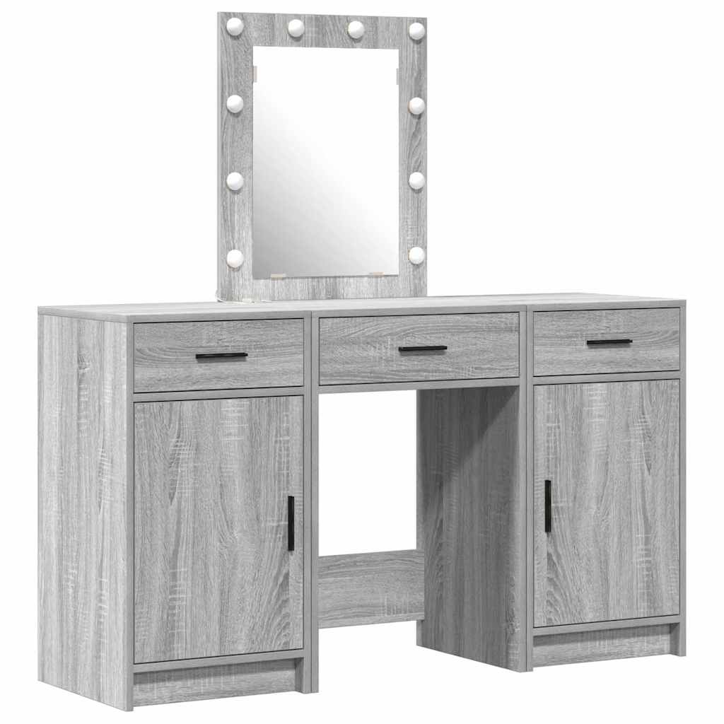 Tavolo da Trucco Grigio 50 x 41 x 135 cm Legno multistrato