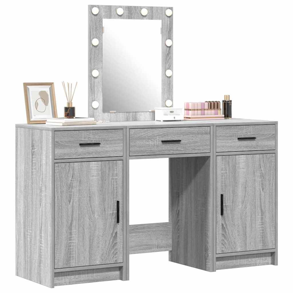Tavolo da Trucco Grigio 50 x 41 x 135 cm Legno multistrato