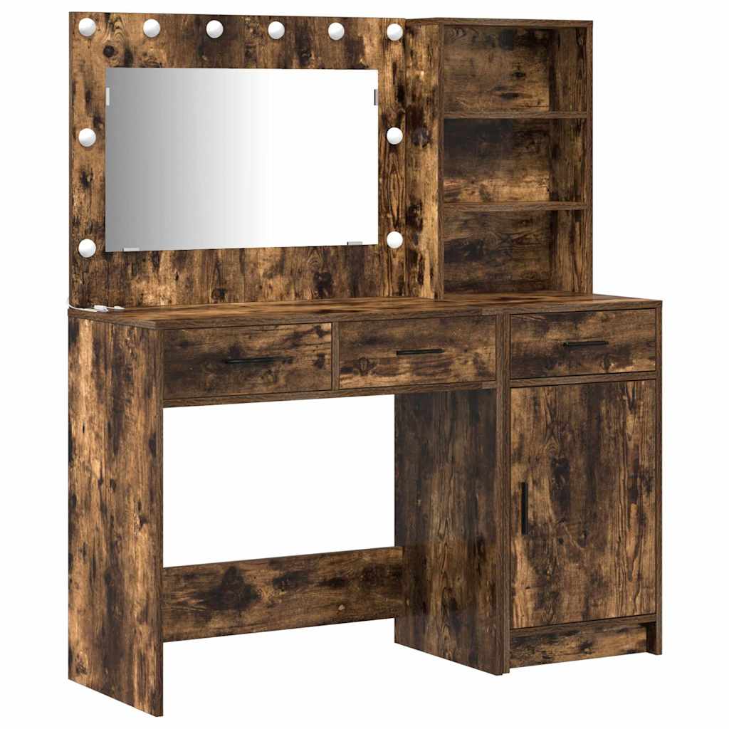 Tavolo da Trucco con cassetto 2 pcs Marrone Legno multistrato