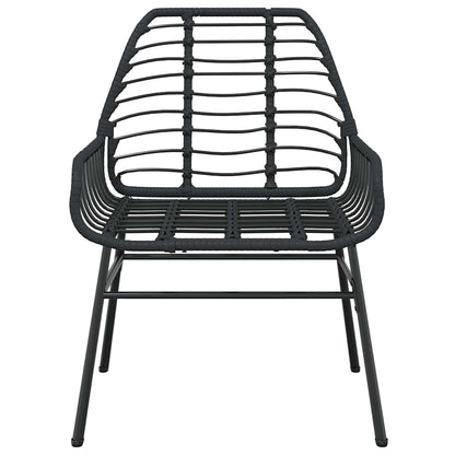 Set da Pranzo da Giardino 9 pz Polyrattan Vetro