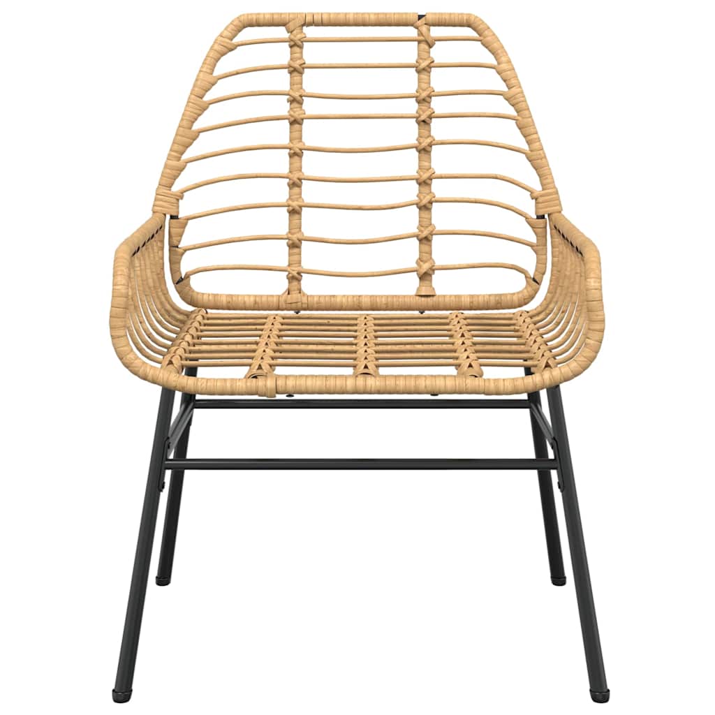 Set da Pranzo da Giardino 5pz Polyrattan Vetro