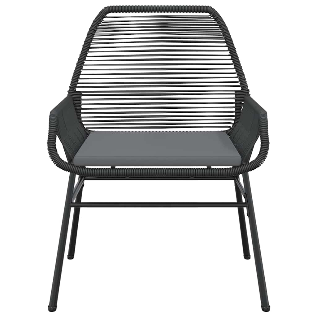 Set da Pranzo da Giardino con Cuscini 5 pz Polyrattan Vetro