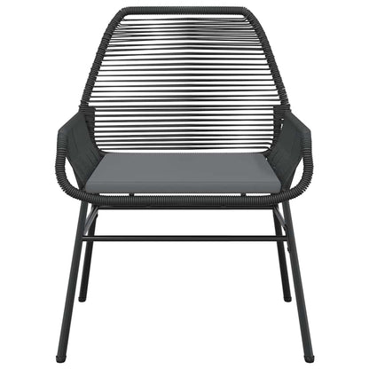 Set da Pranzo da Giardino con Cuscini 5 pz Polyrattan Vetro