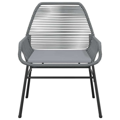 Set da Pranzo da Giardino 5 pz con Cuscini Polyrattan Vetro