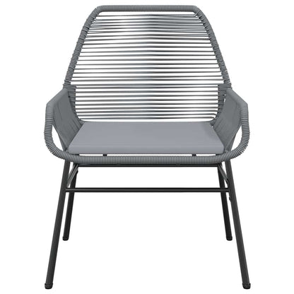 Set da Pranzo da Giardino 5 pz con Cuscini Polyrattan Vetro