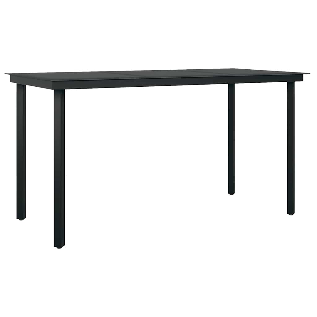 Set da Pranzo da Giardino con Cuscini 5 pz Polyrattan Vetro