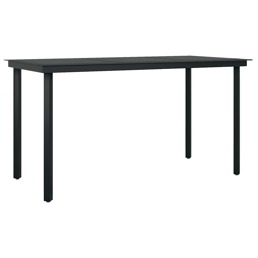 Set da Pranzo da Giardino 5pz con Cuscini Polyrattan Vetro