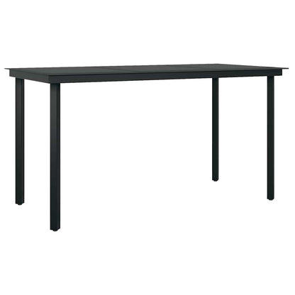 Set da Pranzo da Giardino 5pz con Cuscini Polyrattan Vetro