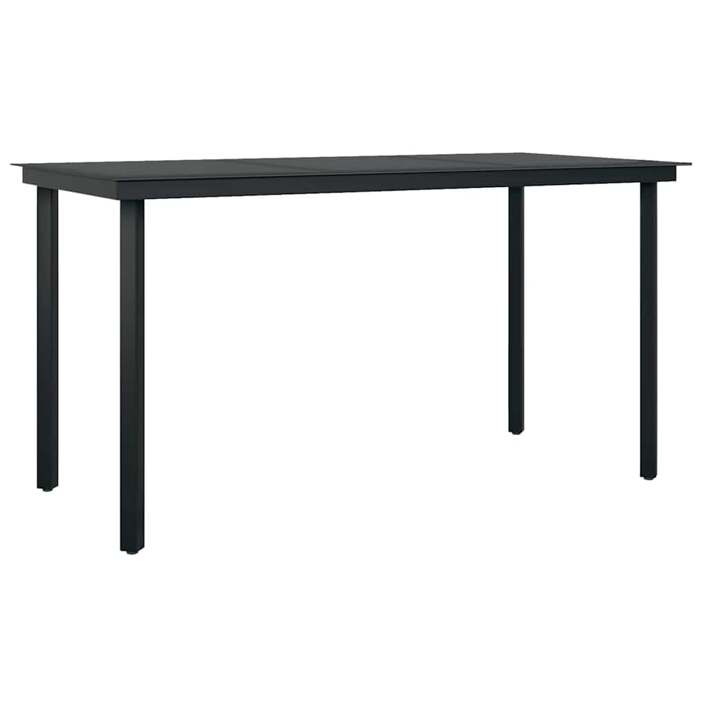 Set da Pranzo da Giardino 5 pz con Cuscini Polyrattan Vetro