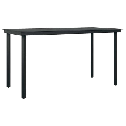 Set da Pranzo da Giardino 5 pz con Cuscini Polyrattan Vetro