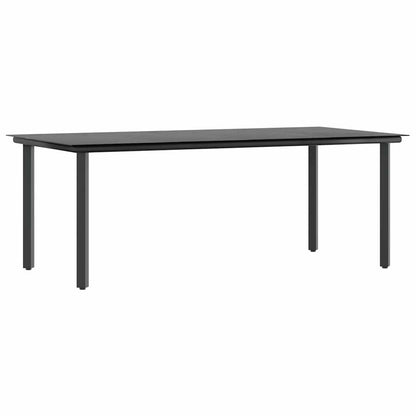 Set Pranzo da Giardino 7pz Marrone Polyrattan Vetro