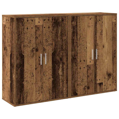 Credenza 2 pcs Legno vecchio 60 x 31 x 84 cm Legno multistrato