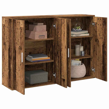 Credenza 2 pcs Legno vecchio 60 x 31 x 84 cm Legno multistrato