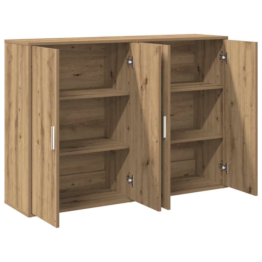 Credenza 2 pcs Rovere artigianale 60 x 31 x 84 cm