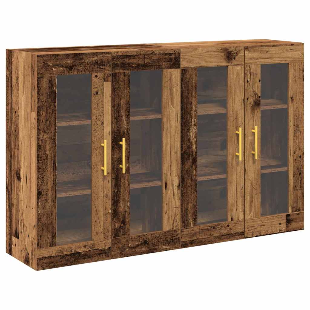 Armadi da Parete 2 pcs Legno vecchio 69,5 x 34 x 90 cm