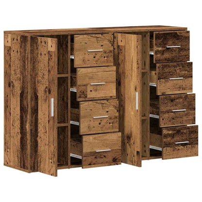 Credenza 2 pcs Legno vecchio 60 x 31 x 84 cm Legno multistrato