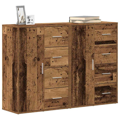 Credenza 2 pcs Legno vecchio 60 x 31 x 84 cm Legno multistrato