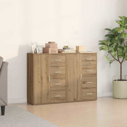 Credenza con cassetto 2 pcs Rovere artigianale 60 x 31 x 84 cm