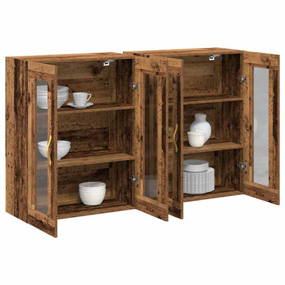 Armadi da Parete 2 pcs Legno vecchio 69,5 x 34 x 90 cm
