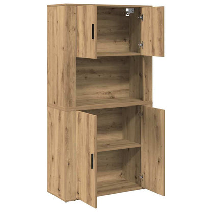 Credenza Rovere artigianale 80 x 33 x 150 cm Legno multistrato