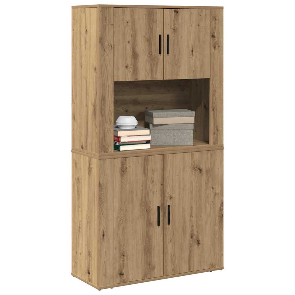 Credenza Rovere artigianale 80 x 33 x 150 cm Legno multistrato