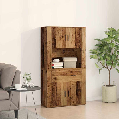 Highboard Legno vecchio 80 x 33 x 150 cm Legno multistrato