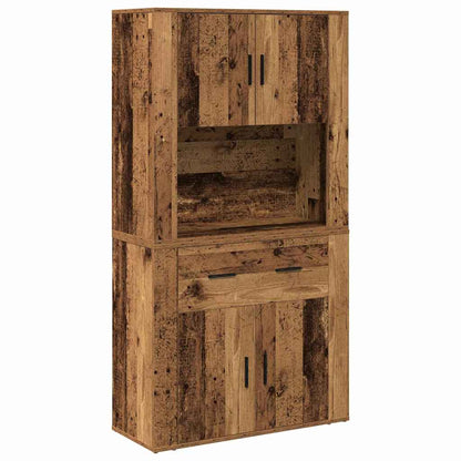Highboard Legno vecchio 80 x 33 x 150 cm Legno multistrato