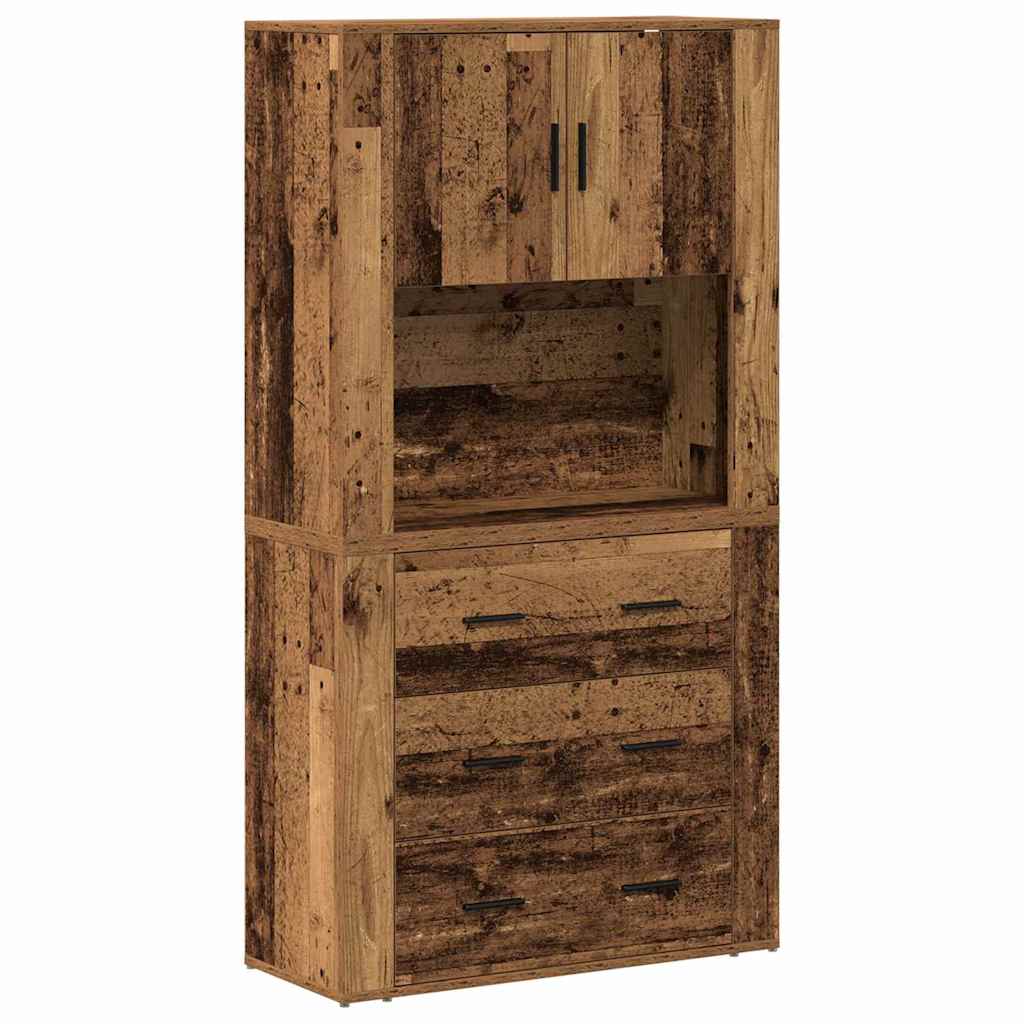 Credenza Legno vecchio 80 x 33 x 150 cm Legno multistrato