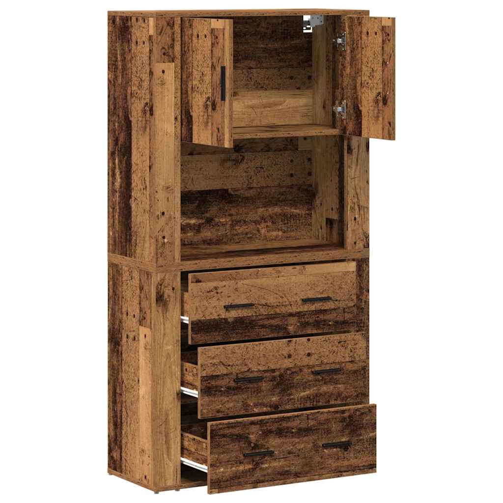 Credenza Legno vecchio 80 x 33 x 150 cm Legno multistrato