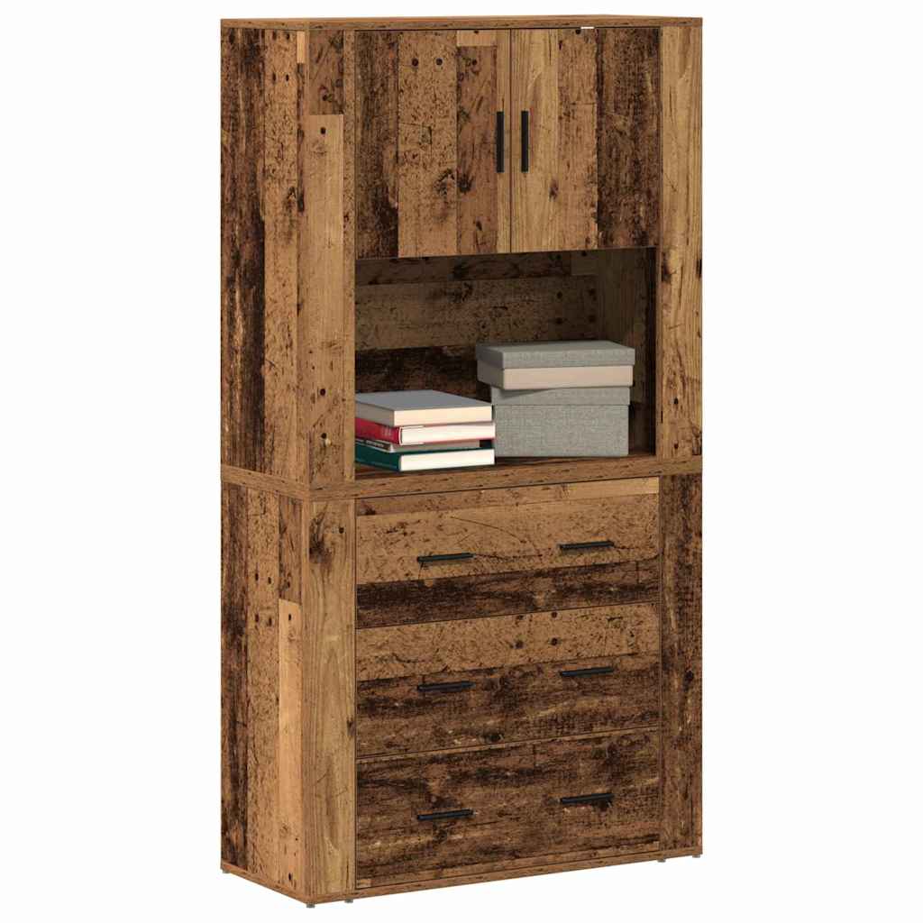 Credenza Legno vecchio 80 x 33 x 150 cm Legno multistrato