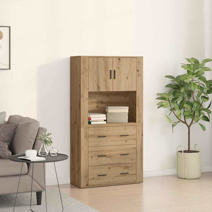 Credenza Rovere artigianale 80 x 33 x 150 cm Legno multistrato