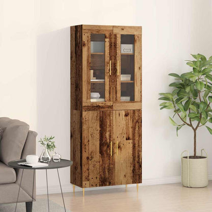 Credenza 2 pcs Legno vecchio Legno multistrato