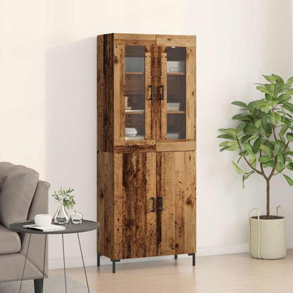 Credenza 2 pcs Legno vecchio 69,5 x 34 x 180 cm