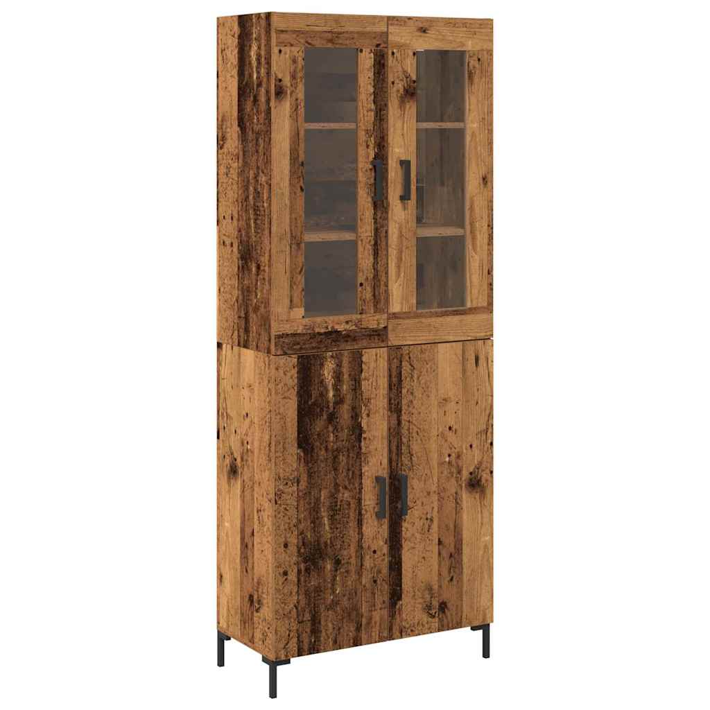 Credenza 2 pcs Legno vecchio 69,5 x 34 x 180 cm
