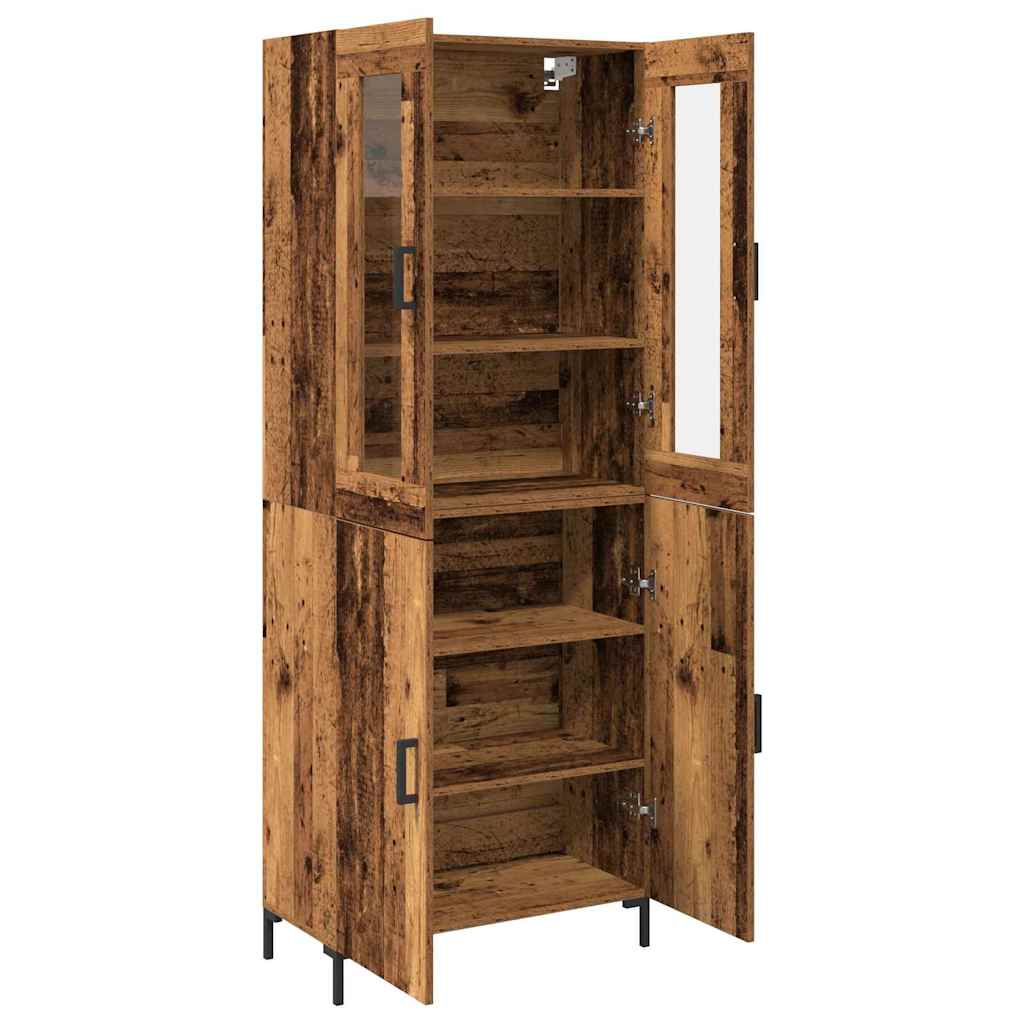 Credenza 2 pcs Legno vecchio 69,5 x 34 x 180 cm