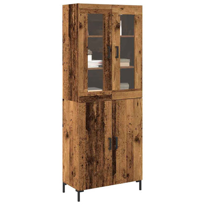 Credenza 2 pcs Legno vecchio 69,5 x 34 x 180 cm