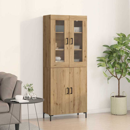 Credenza 2 pcs rovere artigianale 69,5 x 34 x 180 cm