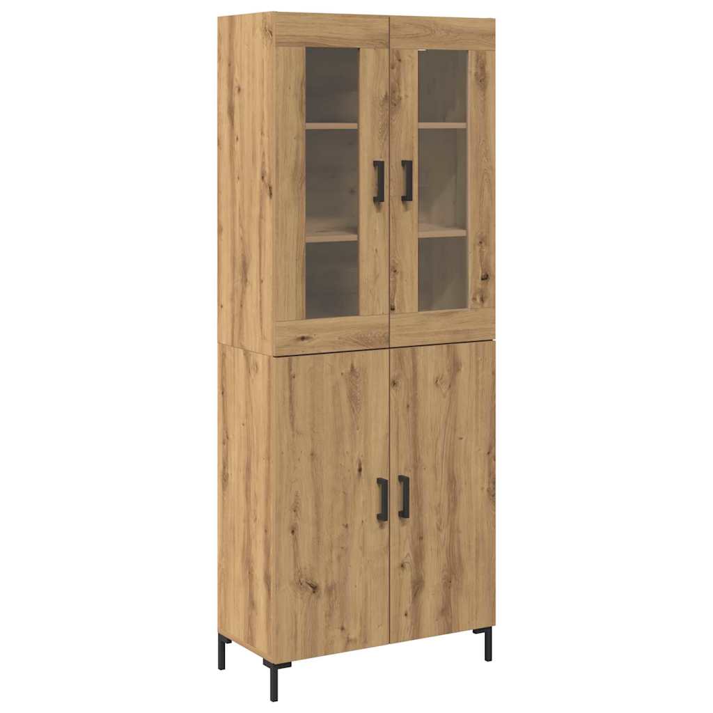 Credenza 2 pcs rovere artigianale 69,5 x 34 x 180 cm