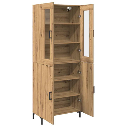 Credenza 2 pcs rovere artigianale 69,5 x 34 x 180 cm
