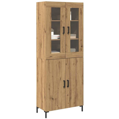 Credenza 2 pcs rovere artigianale 69,5 x 34 x 180 cm