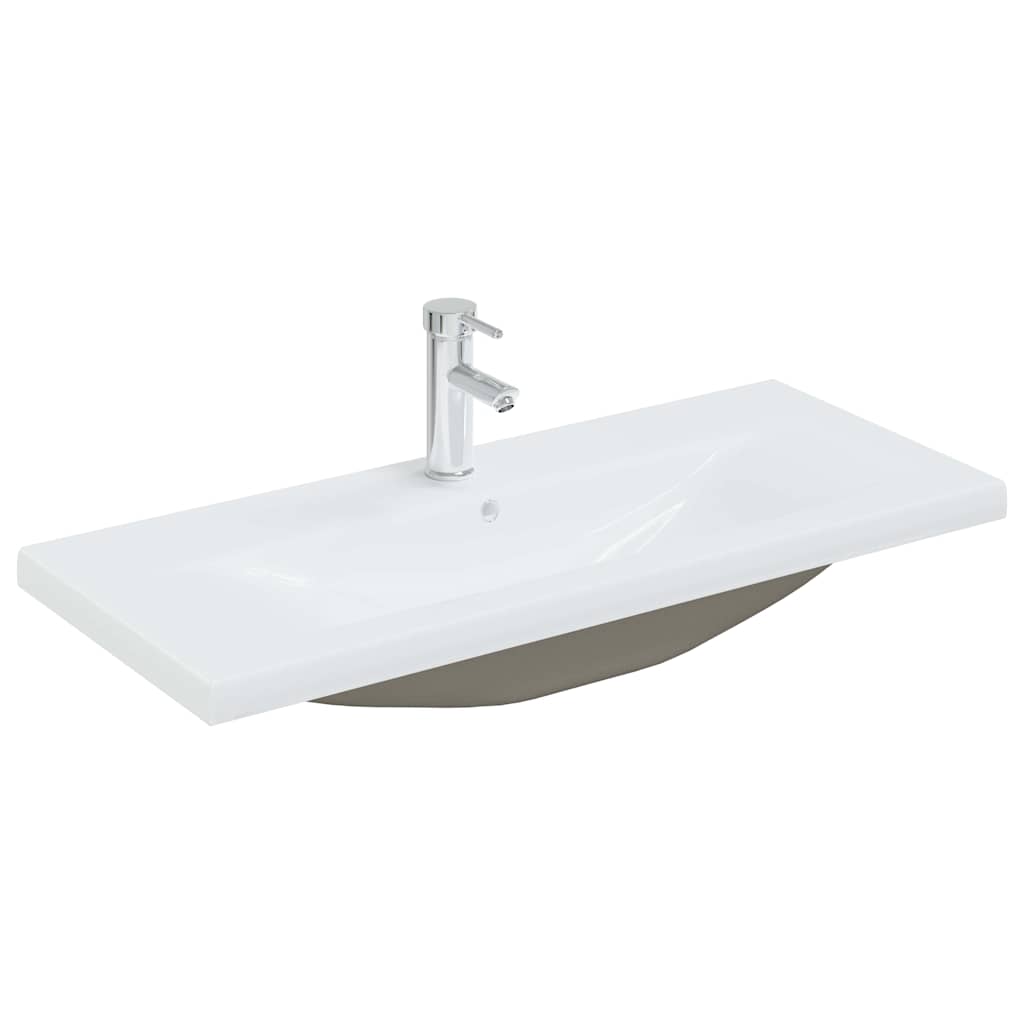 Set di mobili per il bagno 4 pcs Rovere Nero Legno multistrato