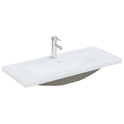 Set di mobili per il bagno 4 pcs Rovere Nero Legno multistrato