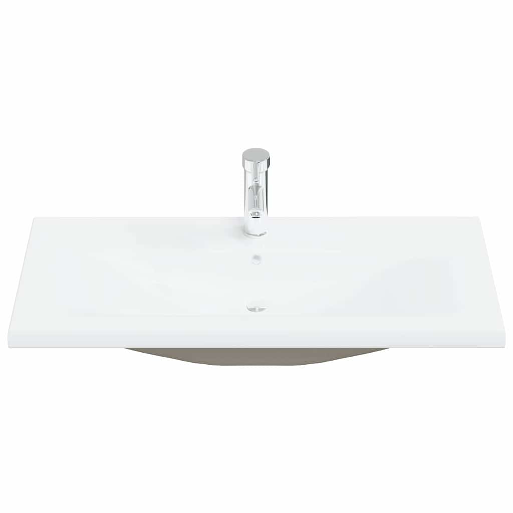 Set di mobili per il bagno 4 pcs Rovere Nero Legno multistrato