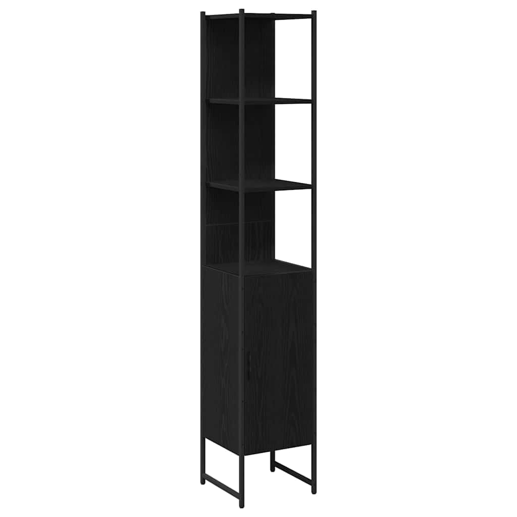 UnitÃƒÆ’Ã‚Â  da Bagno con lo scaffale 3 pcs Nero Legno multistrato
