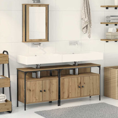 UnitÃƒÂ  da Bagno con lo scaffale 3 pcs Marrone Legno multistrato